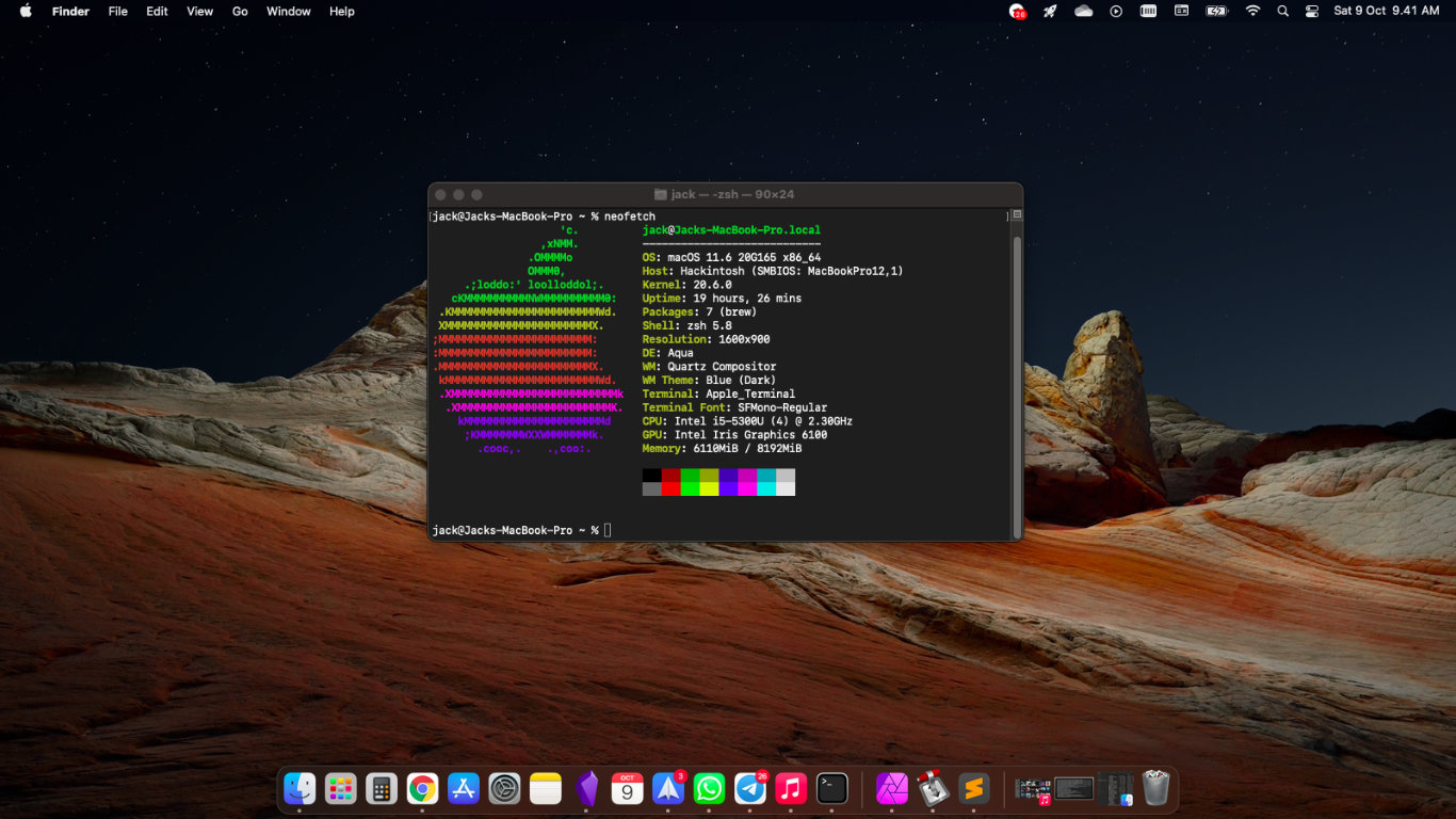 Tampilan desktop Hackintosh