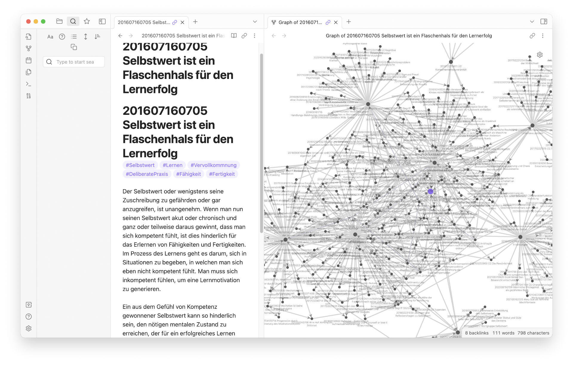 Graph view with older Zettelkastens