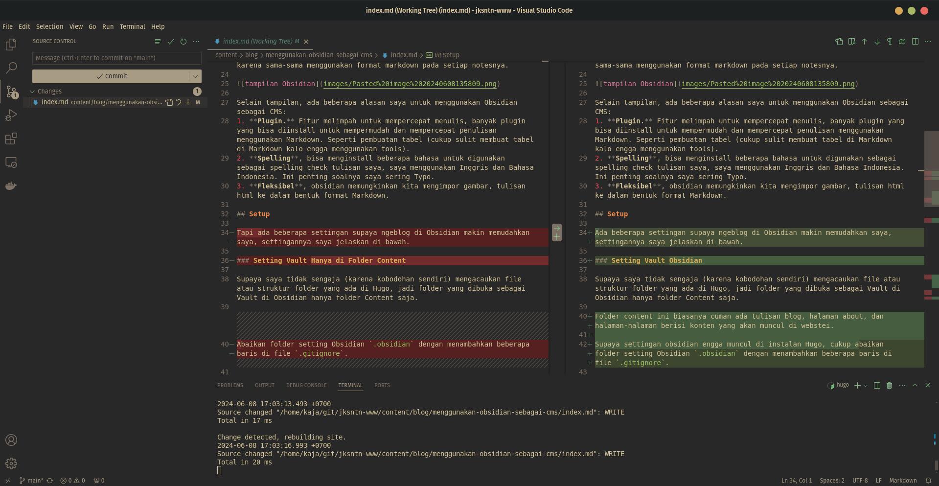 Fitur Source Control VS Code